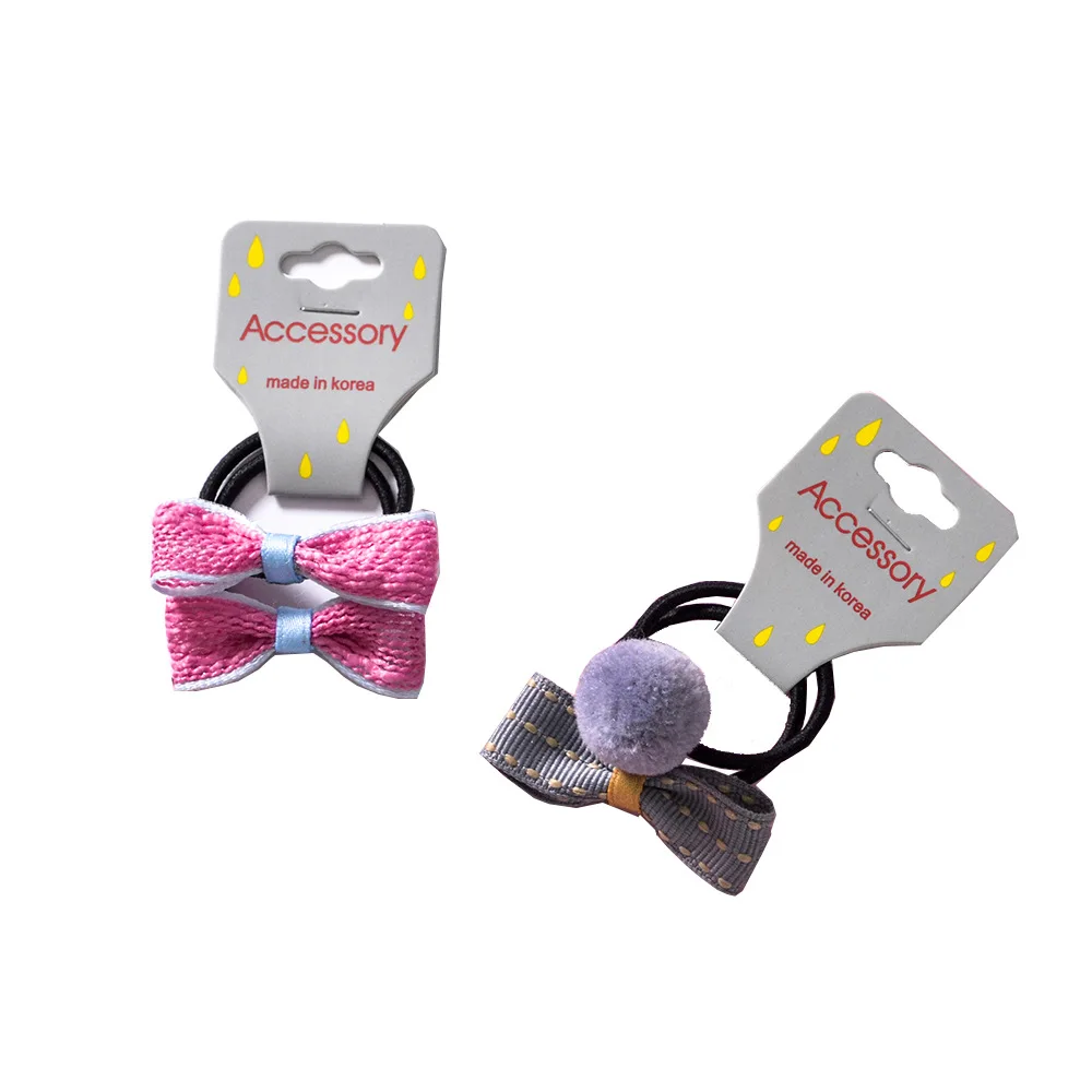 2 шт. Детские резинки для волос с бантиком ярких цветов|Аксессуары девочек| |