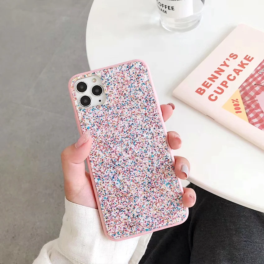 MIKE KLARKE MK.81 Phone Case For iPhone 11 Pro Max X XR XS Max 7 8 Plus SE 2020 Luxury Bling Glitter Shining Flash Powder Cases (9)