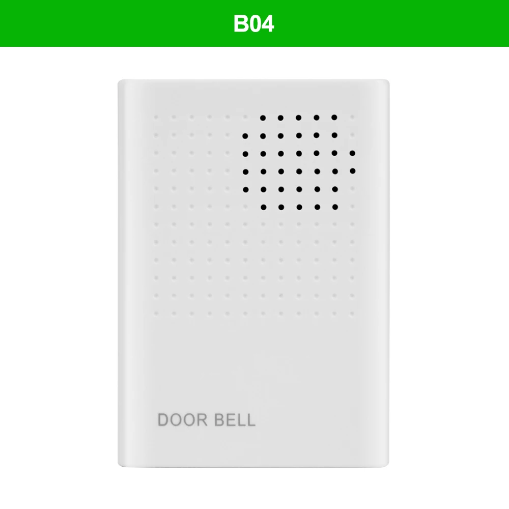 4 Wires Wired White Doorbell DC12V Access Control Door Bell Electronic Dingdong Ringtone Ring Button for Home Security System - Цвет: B04