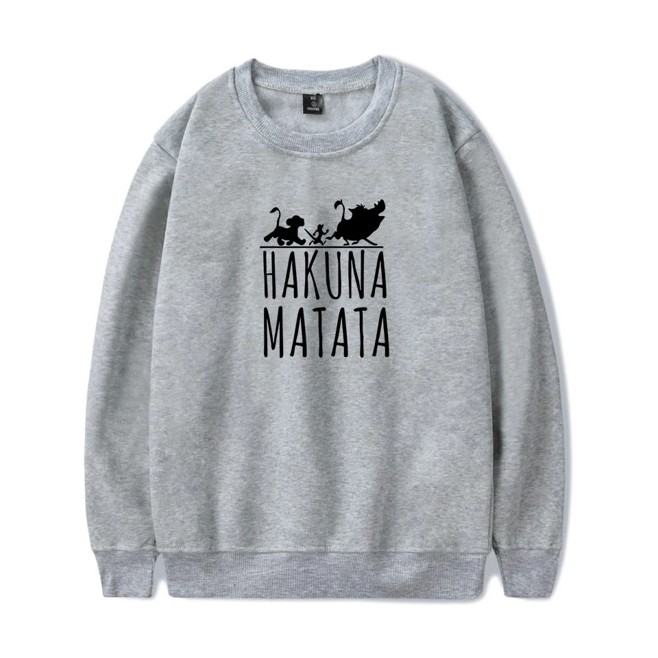 The Lion King Hakuna Matata мужские хлопчатобумажные толстовки модная толстовка с длинными рукавами новая горячая Harajuku уличная