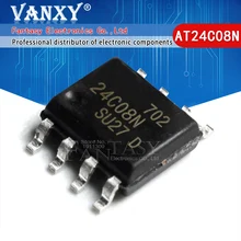 10PCS AT24C08 SOP8 AT24C08BN 24C08 AT24C08N SOP-8 SOP SMD novo e original IC