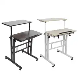 Table d'ordinateur pliable et amovible pour ordinateur portable 60cm, support rotatif pour ordinateur portable, Table de chevet pour canapé et lit 