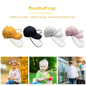 

Anti-Saliva Sun Shield Mask Baseball Cap Cotton Anti-Splash Protective Face Cover Caps Protective Caps Kids Adults Motorcycling