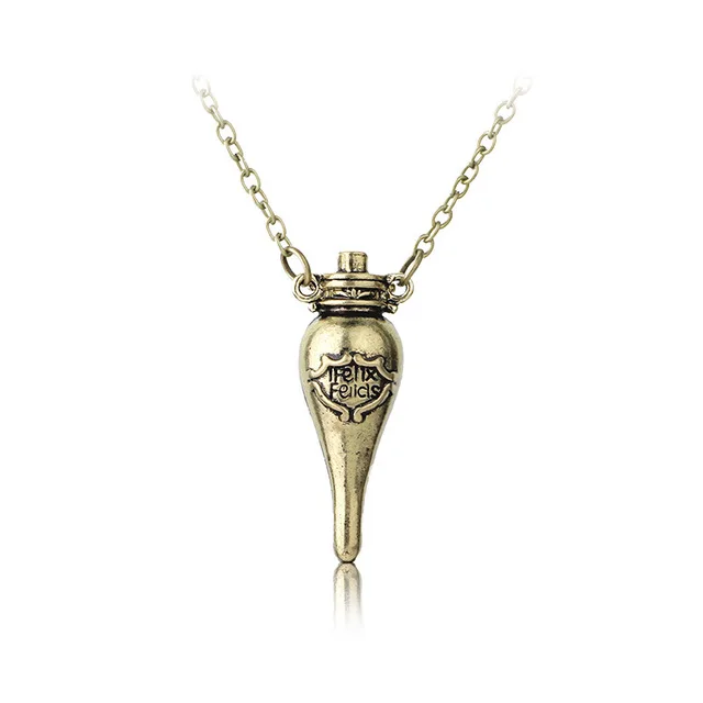 Hp Potter Movie Time Turner ожерелье с песочными часами шесть фаланги волшебные палочки для ключей подвеска металлическая фигурка кольцо для ключей с игрушкой ожерелье - Цвет: 35