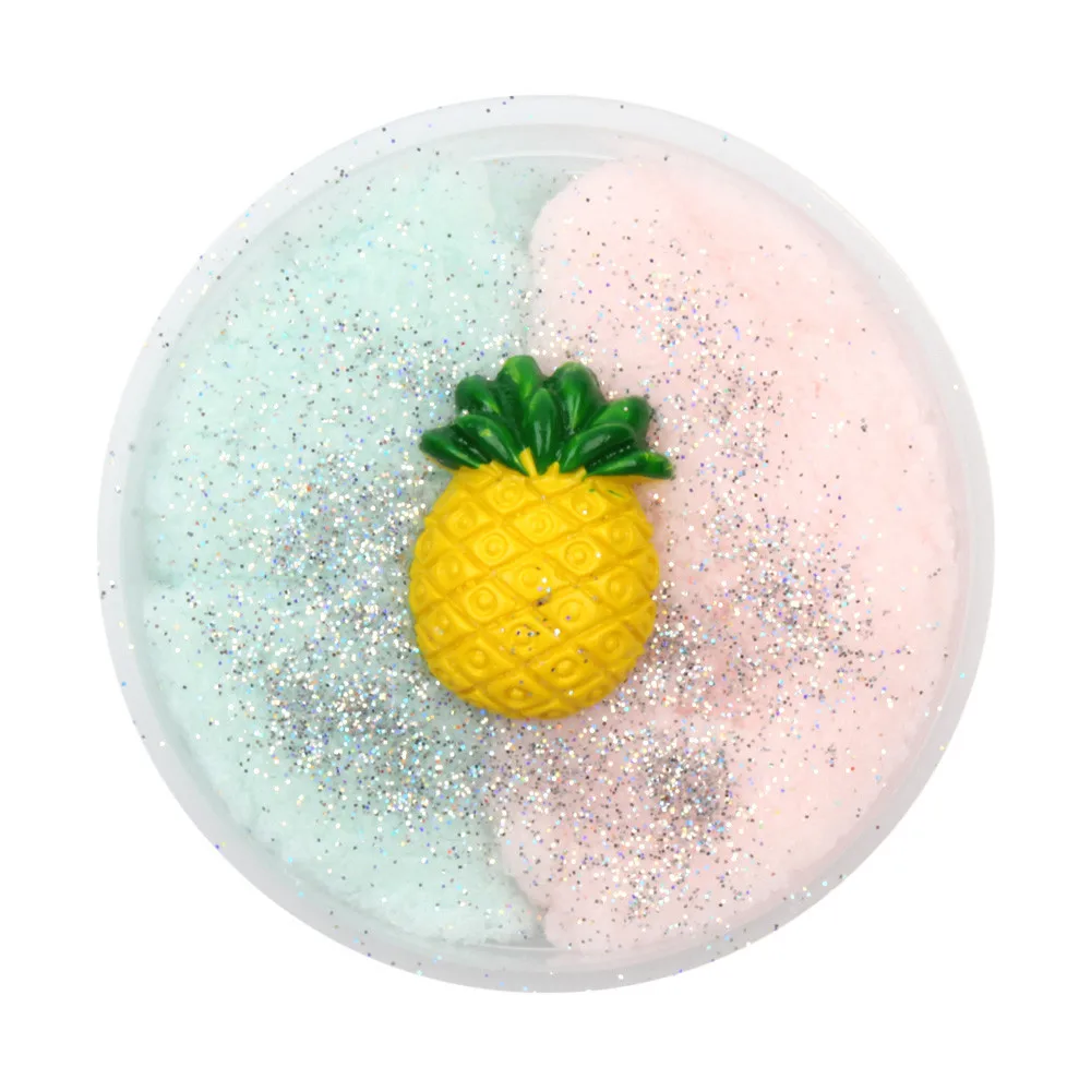 Colorful Mixing Cloud Cotton Candy Slime Fluffy Polymer Anti Stress Slime Sludge Cotton Mud Toy Toys For Children #A