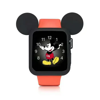 

cartoon case for apple watch protector series 5 4 3 2 strap silicone protector for iWatch cover for Mickey design 38 42mm