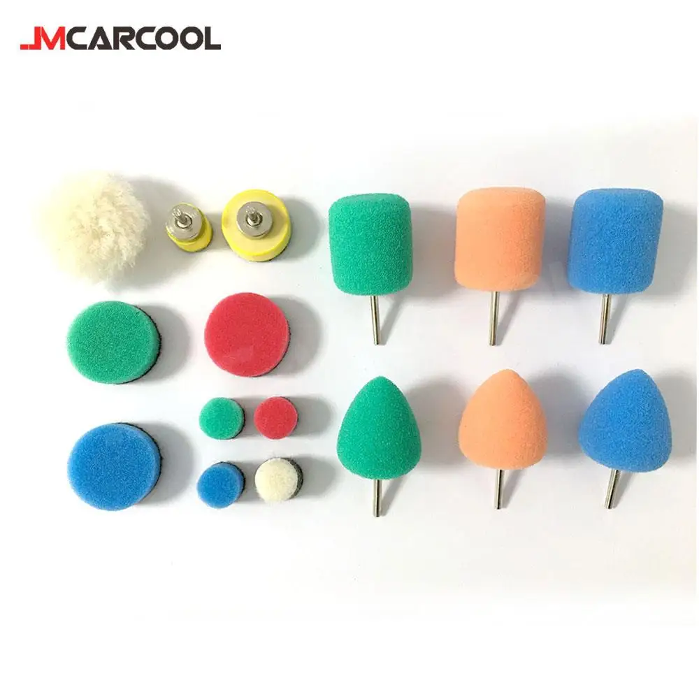 

16PCS 1 Inch Mini Polishing Pads Foam Car Buffing Pads Kit Fits for Small Areas All Cars