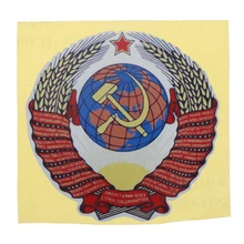 1 unidad coche 12cm * 12cm Rusia URSS bandera pegatina PVC Auto ventana cuerpo Stikers estilismo vinilo calcomanía coche decoración Exterior