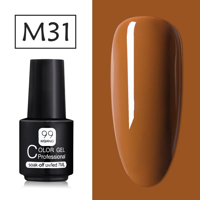 M31 Mshing99 набор гель-лаков все для маникюра Полупостоянный Vernis верхнее покрытие УФ светодиодный Гель-лак замочить от ногтей художественный Гель-лак для ногтей - Цвет: M31