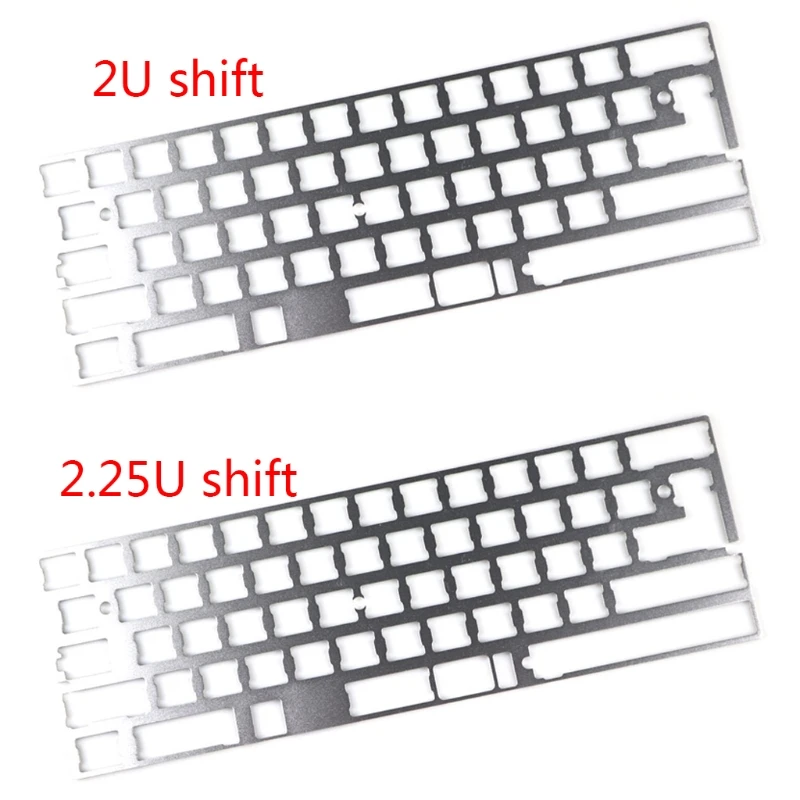 

Silver 60% Aluminum Mechanical Keyboard Plate Support GK64 DZ60 GH60 CNC Board