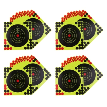 

40pcs Shooting Target Paper Adhesive Splatter Sticker Reactive Shots Target