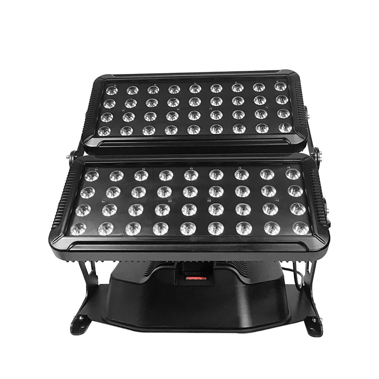 2pcs Led double head waterproof outdoor City Color 72 x 18w 6in1 rgbwauv led stage wall washer dj club party wedding event light