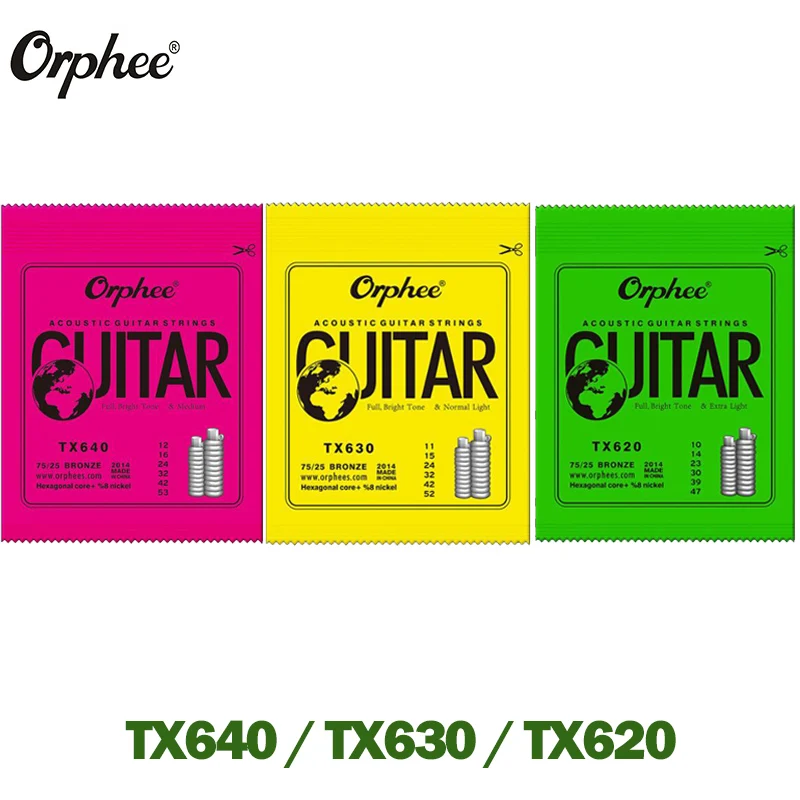 Orphee Electric Guitar Strings Hexagonal Carbon + Steel Nickel Alloy Ultra Light Tension electric guitar accessories Hot Sell