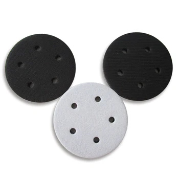 

5inch Interface Pads Hook Loop Soft Cushion Polishing Cleaning Rotary Tool Kits