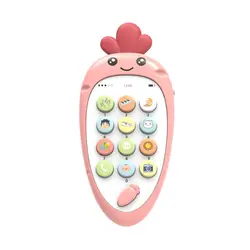 Игрушка Мобильный телефон мягкий пластик раннее образование головоломка двуязычный младенец безопасность может укусить