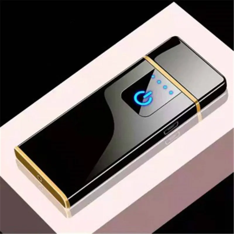 USB Зажигалка сенсорная Индукционная ультра тонкая мини зарядка Зажигалка Ветрозащитная креативная перезаряжаемая электронная металлическая зажигалка для сигарет|Зажигалки| | АлиЭкспресс
