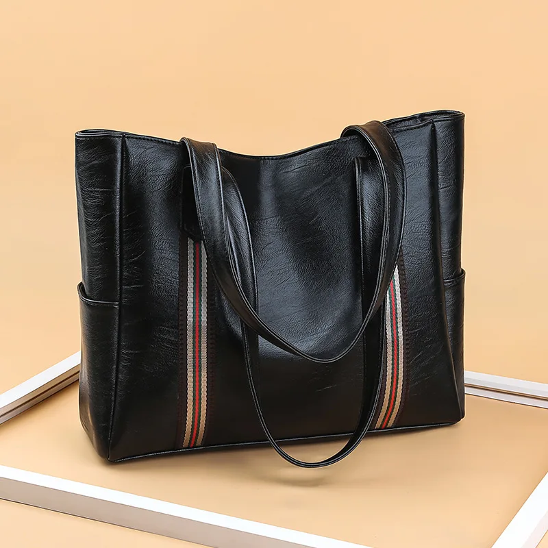 

2019 Women's New Style Korean-style Simple Versatile Handbag Large Capacity Shoulder Tote Bag WOMEN'S Bag