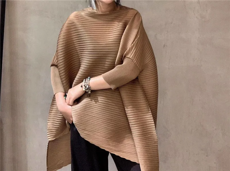 MIYAKE складки летние модели сердце машина дизайн чувство моды джокер Корейская версия тонкий большой размер футболка женская