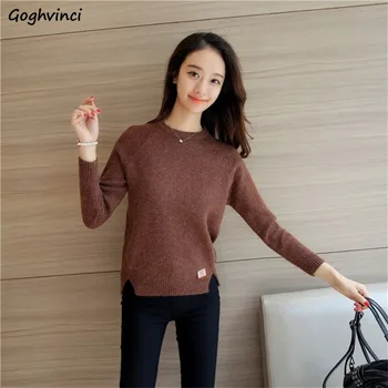 

Pullovers Women O-neck Long Sleeve High Quality Comfortable All Match Womens Sweaters Females Winter Clothes Harajuku Pullover