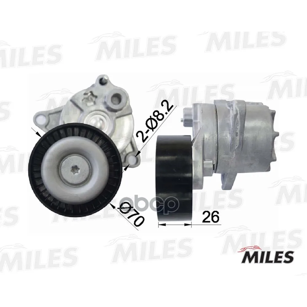 Натяжитель Ремня Приводного Mb W210/211/202/203/Vito Om 611 98- Miles Ag00297 Miles арт. AG00297