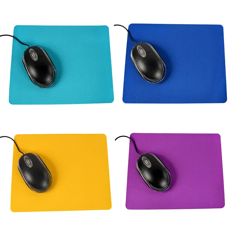 

1pcs Mouse Pad Blank Color Environmental Protection Solid Color Gaming Mouse pad Smooth and Durable Office School Supplies