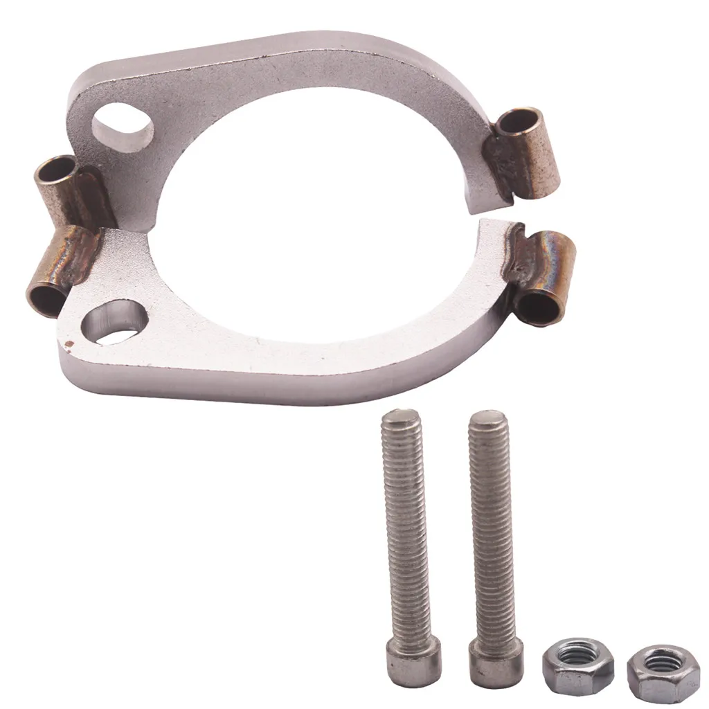 3'' Universal Mild Steel Flange Exhaust Pipe 2 bolt oval Cat Back Header