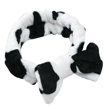

Women Rabbit Ear Hair Band Bath Spa Makeup Wrap Wash Face Elastic Headband Cosplay Hair Accessory Hair Ring SMJGood