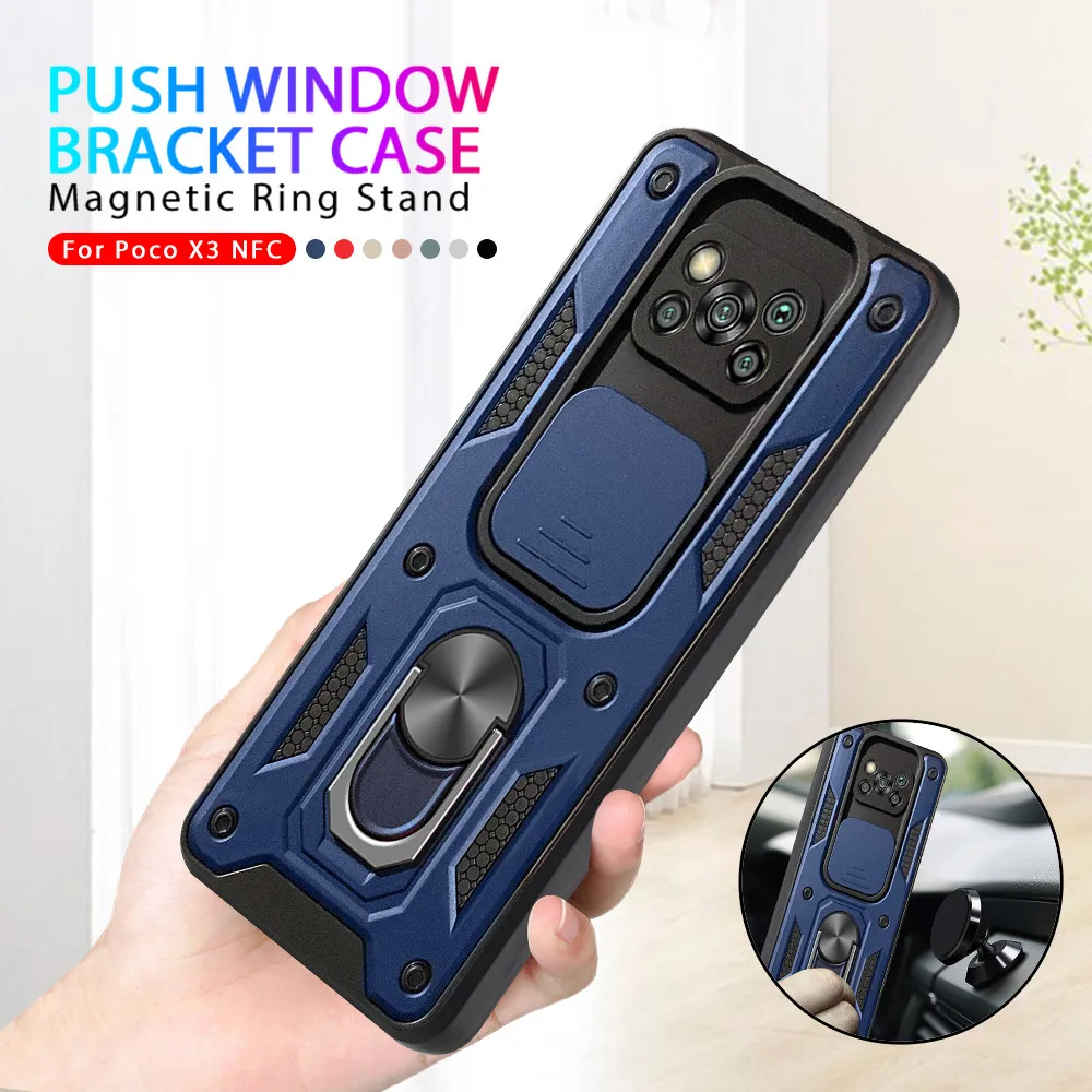 Чехол для Xiaomi Poco X3 Pro защитный армированный чехол с нажимной камерой телефона Mi