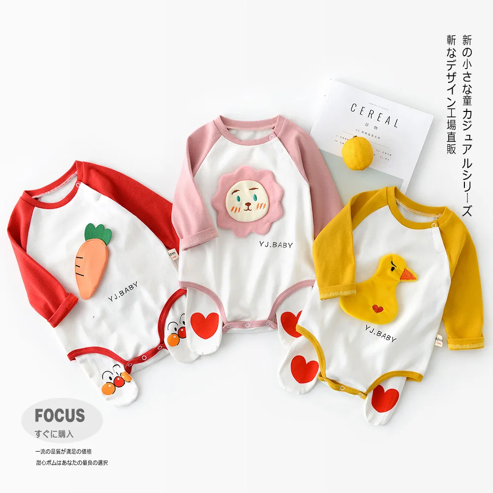 

New Infants baby rompers Children Go Out In Autumn Style Cartoon Clothes Newborn Boy Infant Onesie
