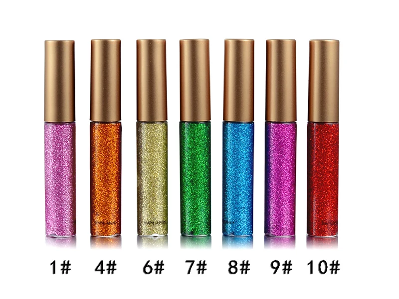 HANDAIYAN Colorful Liquid Eyeliner Tint Long Lasting Waterproof eyeliner Makeup eyeliner stamp Eye Liner Liquid eyeliner TSLM1