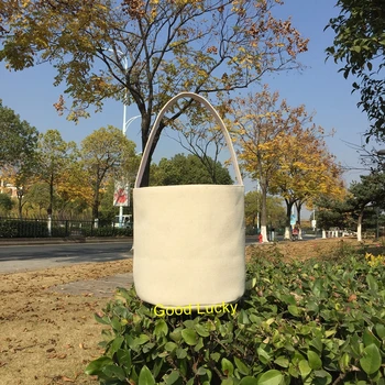 

30pcs/lot latest bunny easter bucket 2020 linen polyester monogram bunny easter basket