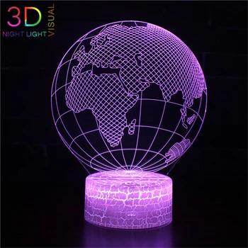 

ATOPH 3D Night Light with 16 Color Changing Remote Control Earth Design LED Nightlight