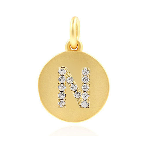 Letter Charms for Jewelry Making Supplies Charm Accessories Finding Diy Bracelet Necklace Earring copper Mosaic CZ 1pcs