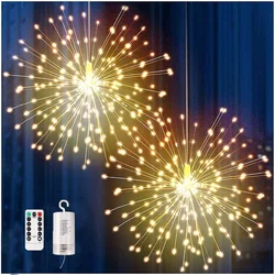 120/150/180/ 200LED Christmas Firework String Lights Outdoor  Explosion Star Fairy Garden Lights For Wedding Garland Party Decor