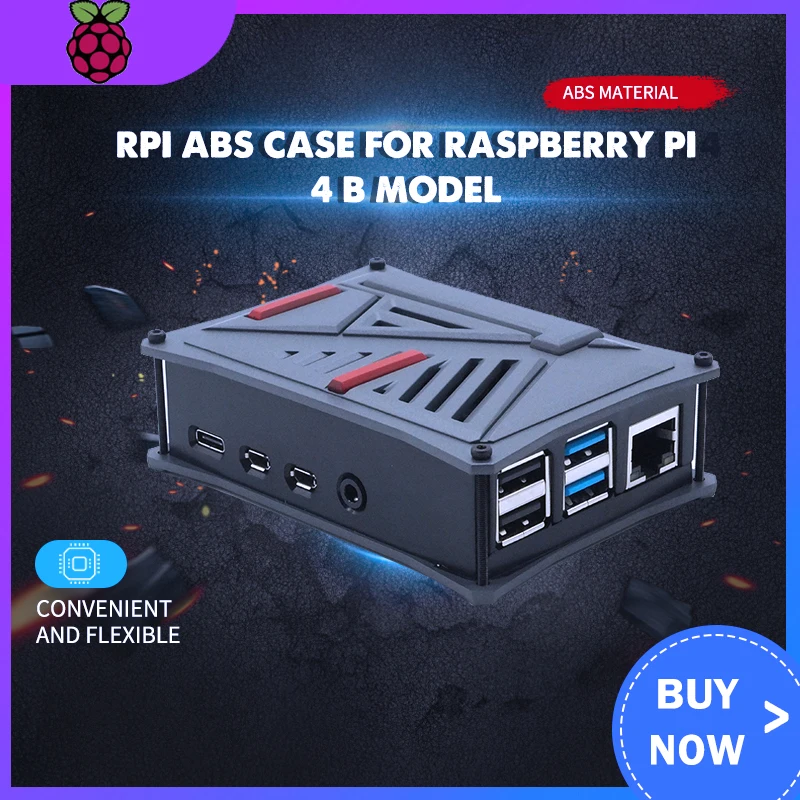 Чехол для Raspberry Pi из АБС-пластика корпус с одним и двумя вентиляторами охлаждения