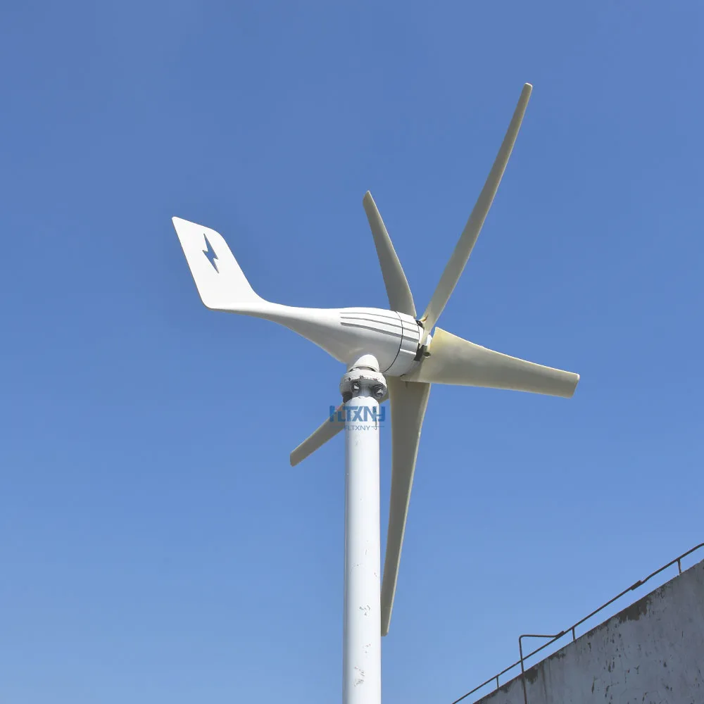 2KW Wind Turbine Generator Power 3000w 3/5Blades 12v 24v 48v With Mppt/Hybrid Charge Controller Small Motor Off Grid Home Use