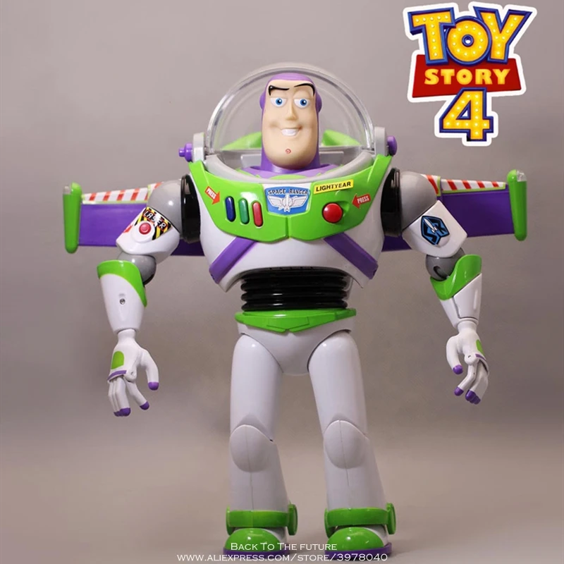 Disney Toy Story 4 говорящий Вуди Базз Джесси фигурки коллекция украшений аниме фигурка игрушка модель для детей подарок - Цвет: Talk Buzz no box