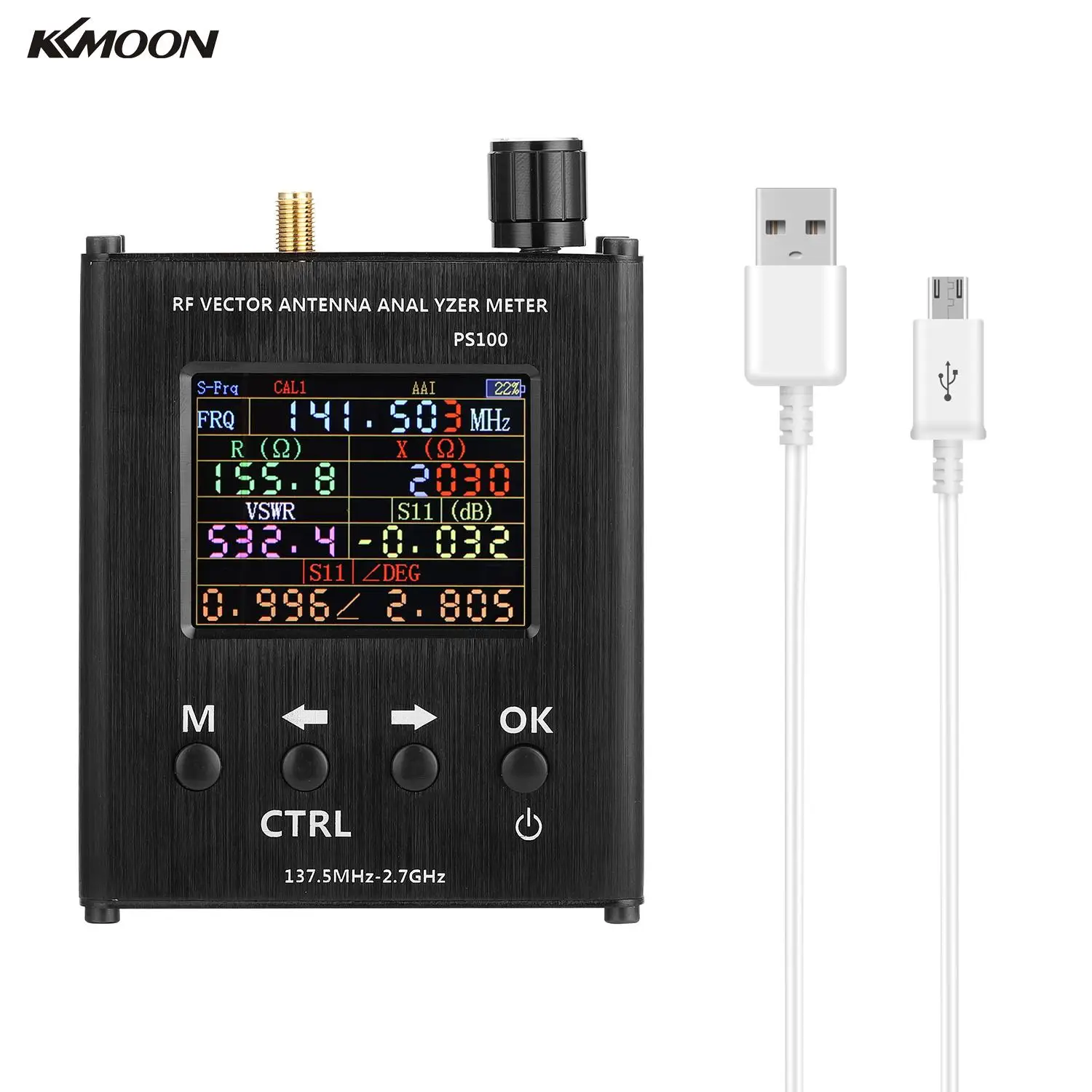 Анализатор антенны KKMOON N1201SA 137 5 МГц-2 7 ГГц стоячий волновой измеритель антенный