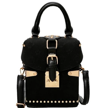 

New Wave Fashion Atmosphere Box Package Square Bag Korean Version Of The Wild Messenger Bag