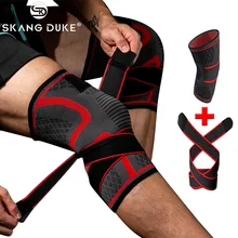 Шт. 1 шт. 3D компрессионный Регулируемые Наколенники Brace Поддержка тренажерный зал Боли Колено рукав под давлением Бег Спорт Колено Протектор