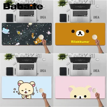 

Babaite Top Quality Korilakkuma Rilakkuma gamer play mats Mousepad Free Shipping Large Mouse Pad Keyboards Mat