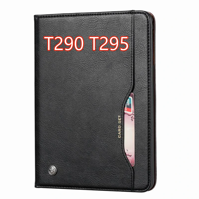 T295 Чехол для samsung Galaxy Tab A 8,0 T290 T295, роскошный бизнес-Чехол-книжка с откидной крышкой для samsung P200 SM-P205, с S Pen - Цвет: T295