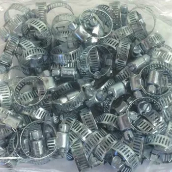 

1 inch Hose Clamps Silver Anti-twist Equipment Rust-proof Adjustable Worm