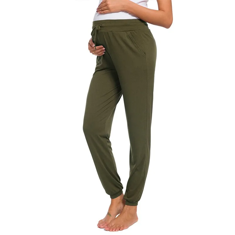 Женские свободные штаны для беременных, спортивная одежда для бизнеса и домашние штаны для беременных, эластичные штаны для отдыха, для беременных, для работы - Цвет: pic