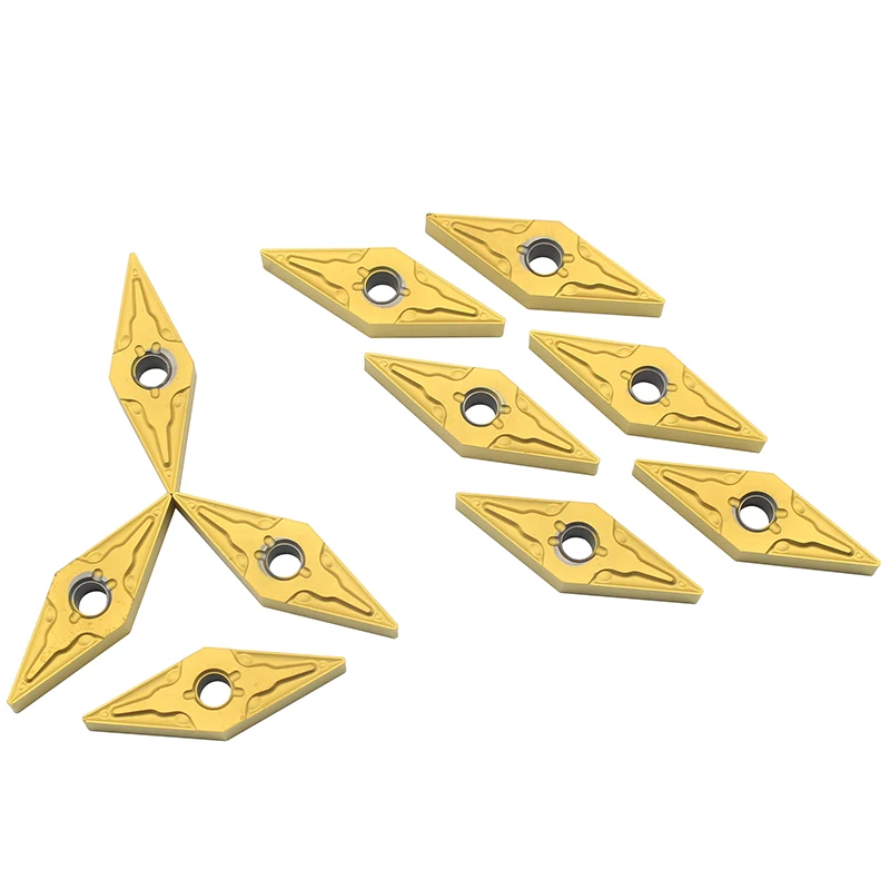 

100pcs Carbide tool VNMG160404 MA VP15TF metal External Turning Tools Carbide CNC products lathe tool steel processing