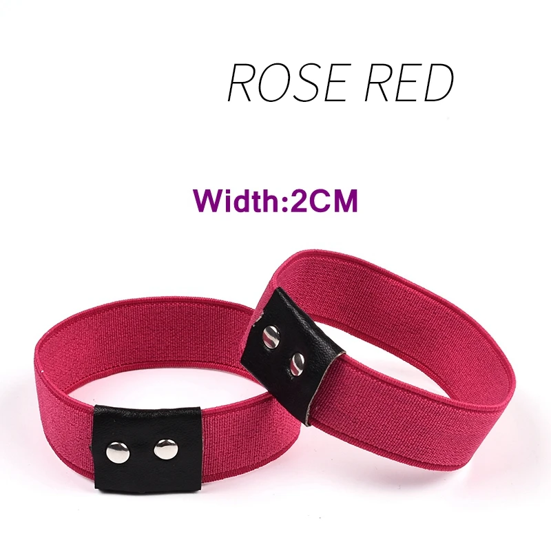 Rose red Эластичные шнурки; женская обувь на высоком каблуке без шнурков; новые модные безопасные шнурки с пряжкой; шнурки на высоком каблуке; 1 пара - Цвет: Rose red