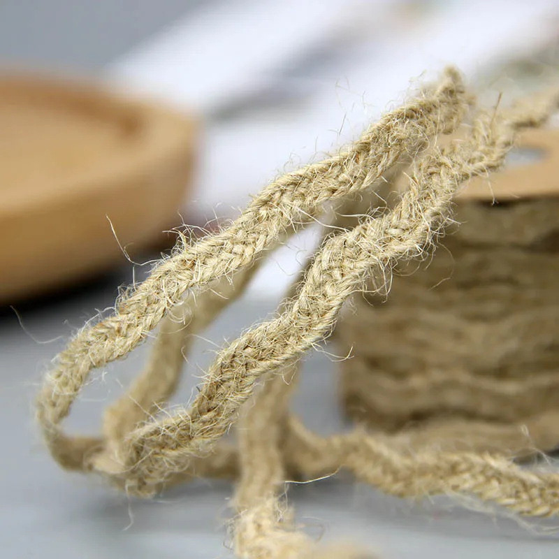 Джутовый шпагат 5 м джутовая веревка оберточные шнуры нить макраме шнур веревки