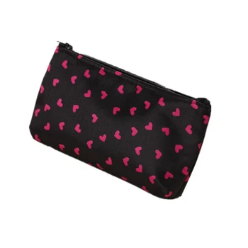 

Travel Accessories Beauty Cosmetic Bags Satin Waterproof Love Small Makeup Bag Women Storage Package Bath Organizer Pack