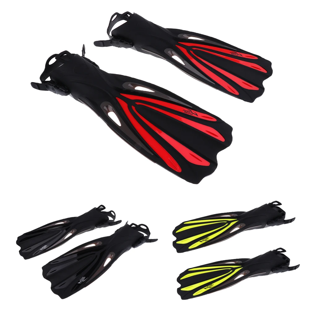 Unisex Adult Long Fins Flippers - Scuba Dive Diving Snorkeling Snorkel Swimming Swim Pool