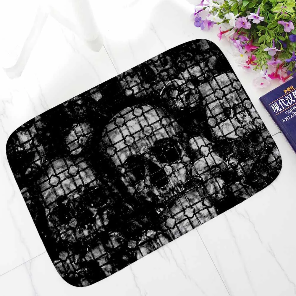Zeegle Skull напольные коврики домашний коврик для входа нескользящий коврик для гостиной Детская спальня ковер прикроватные коврики коврик для ванной комнаты